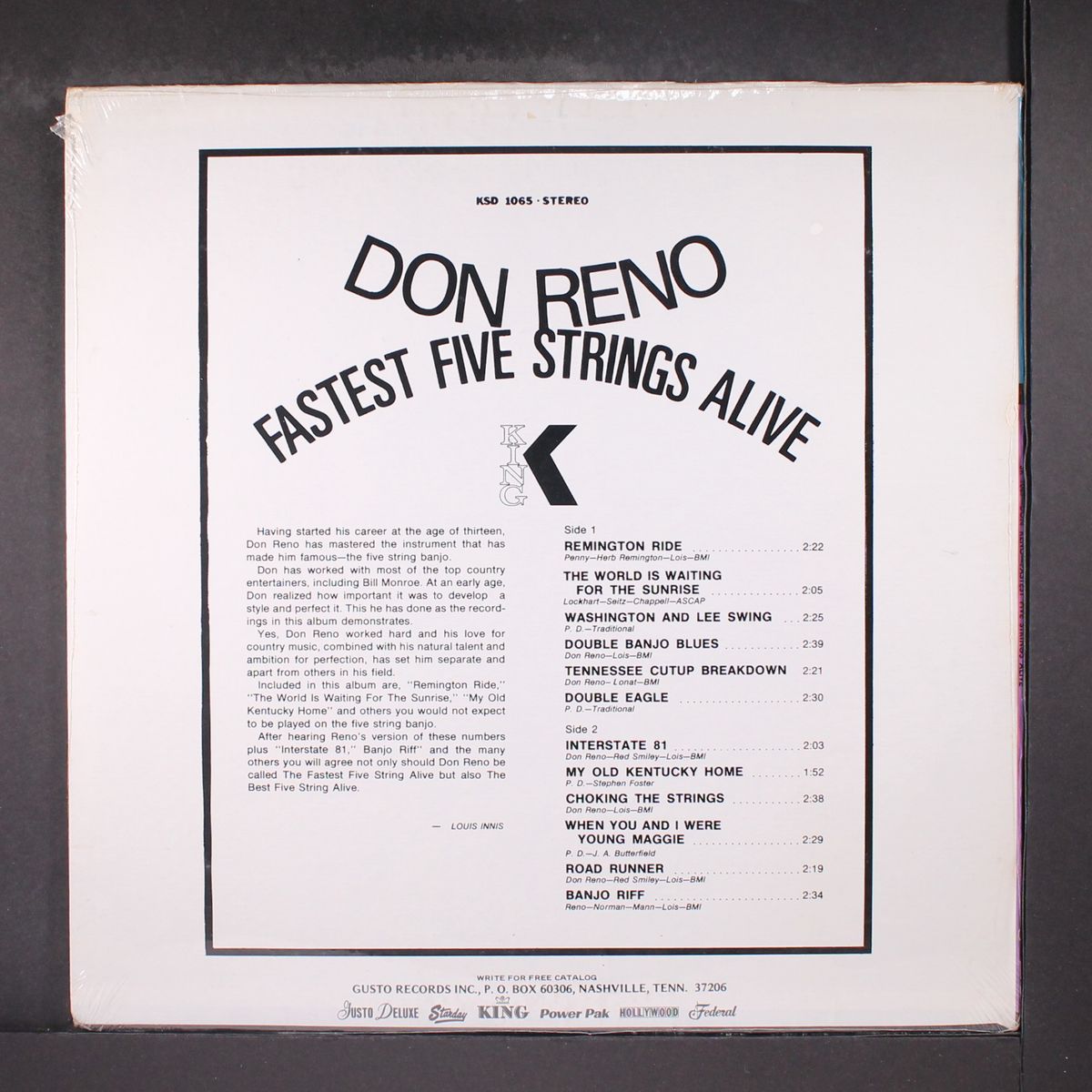 fastest five strings alive by DON RENO
