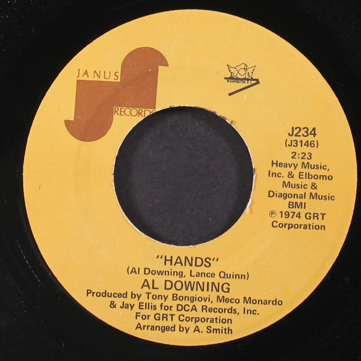 i'll be holding on / hands by AL DOWNING