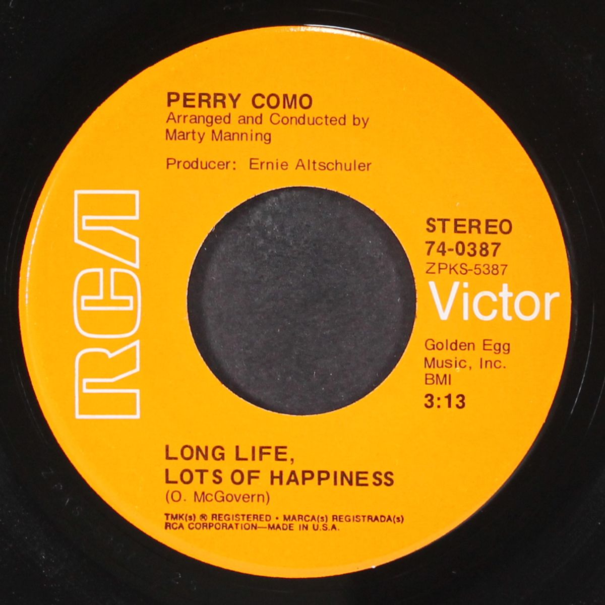 it's impossible / long life, lots of happiness by PERRY COMO