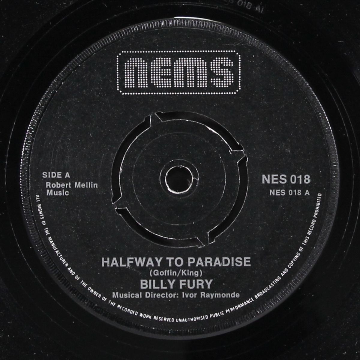 halfway to paradise by BILLY FURY