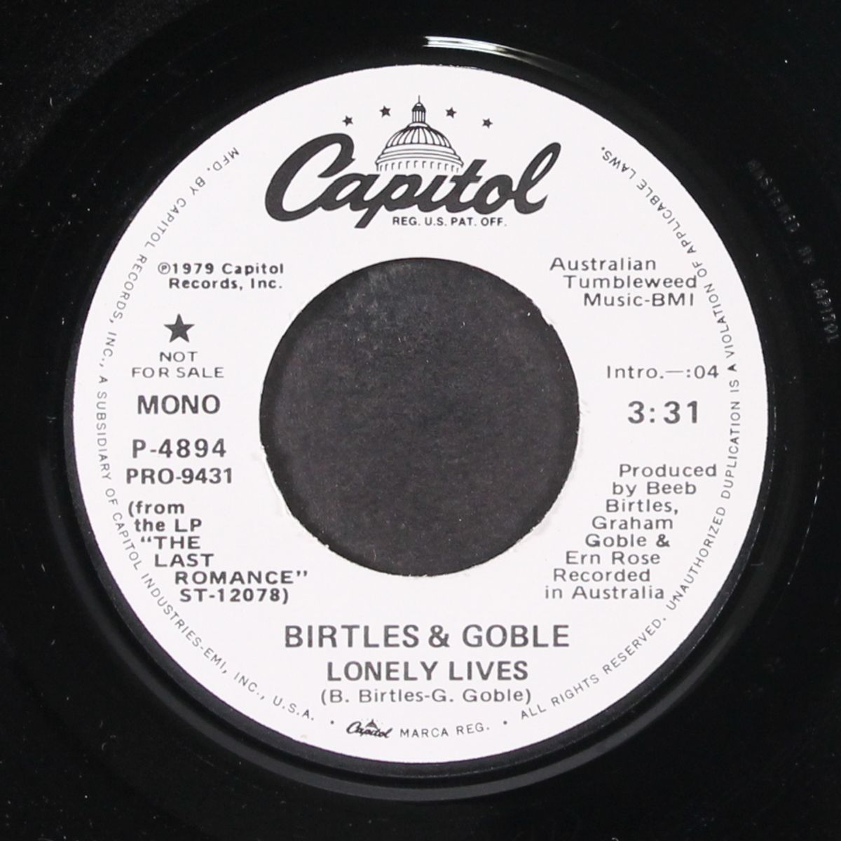lonely lives by BIRTLES & GOBLE