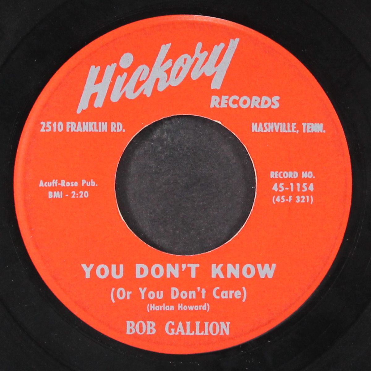 sweethearts again / you don't know by BOB GALLION