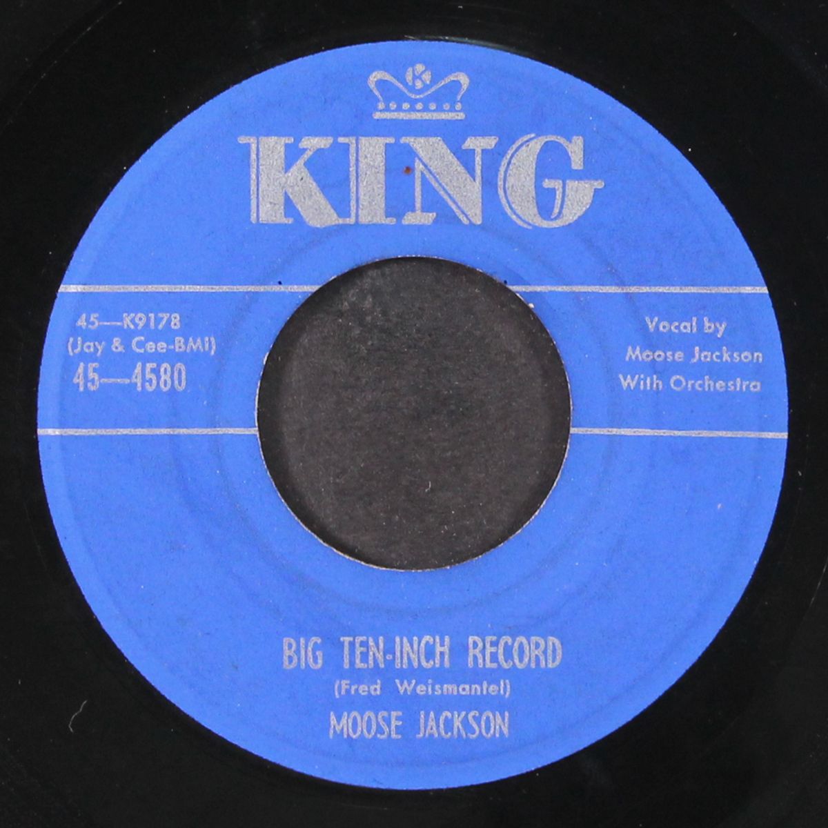 big ten-inch record / i need you by MOOSE JACKSON