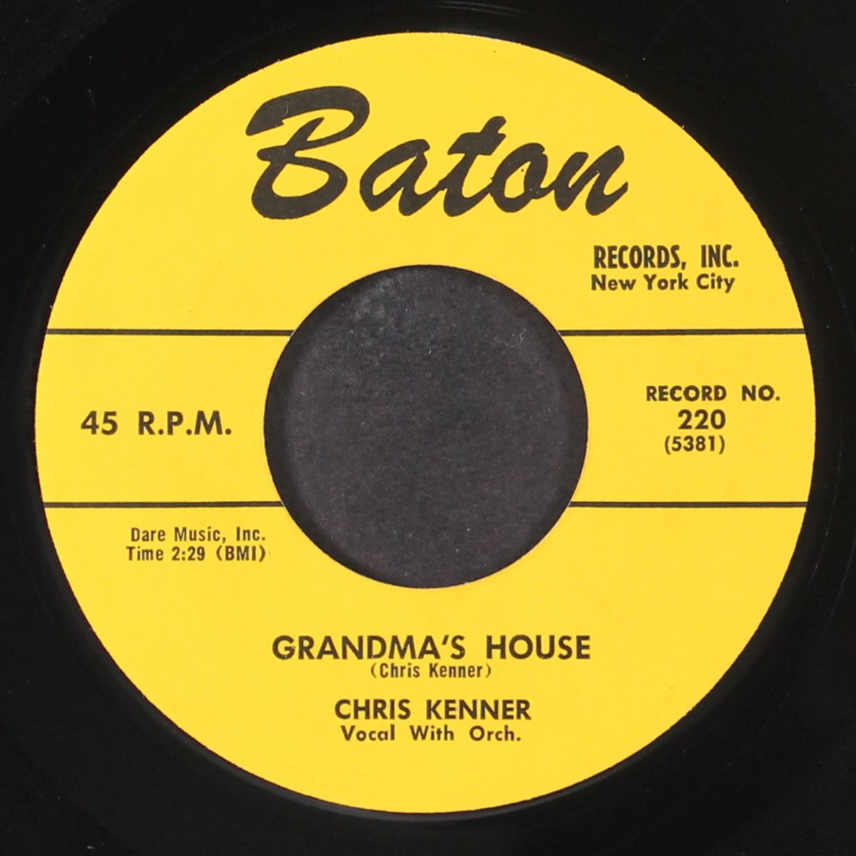 don't let her pin that charge on me / grandma's house by CHRIS KENNER