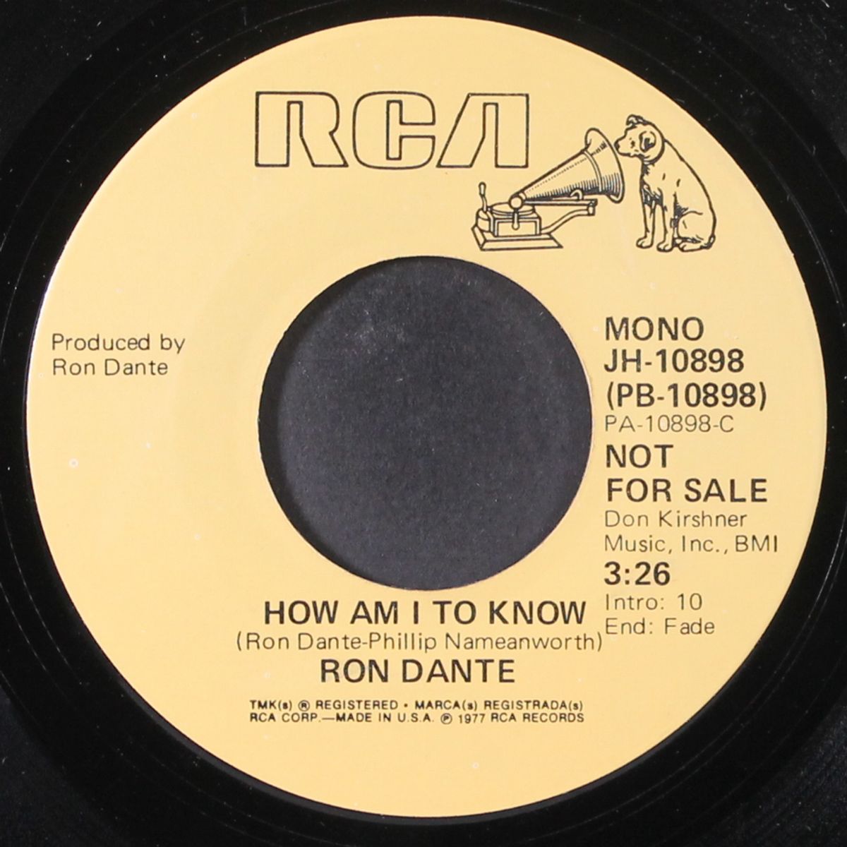 how am i to know / mono by RON DANTE