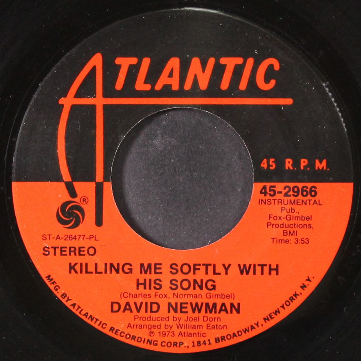 killing me softly with his song by DAVID NEWMAN