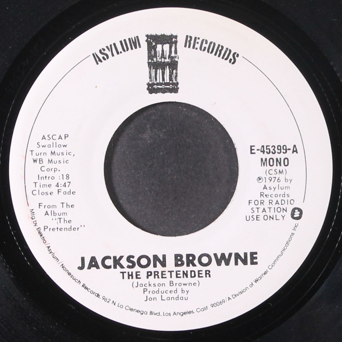 the pretender / mono by JACKSON BROWNE