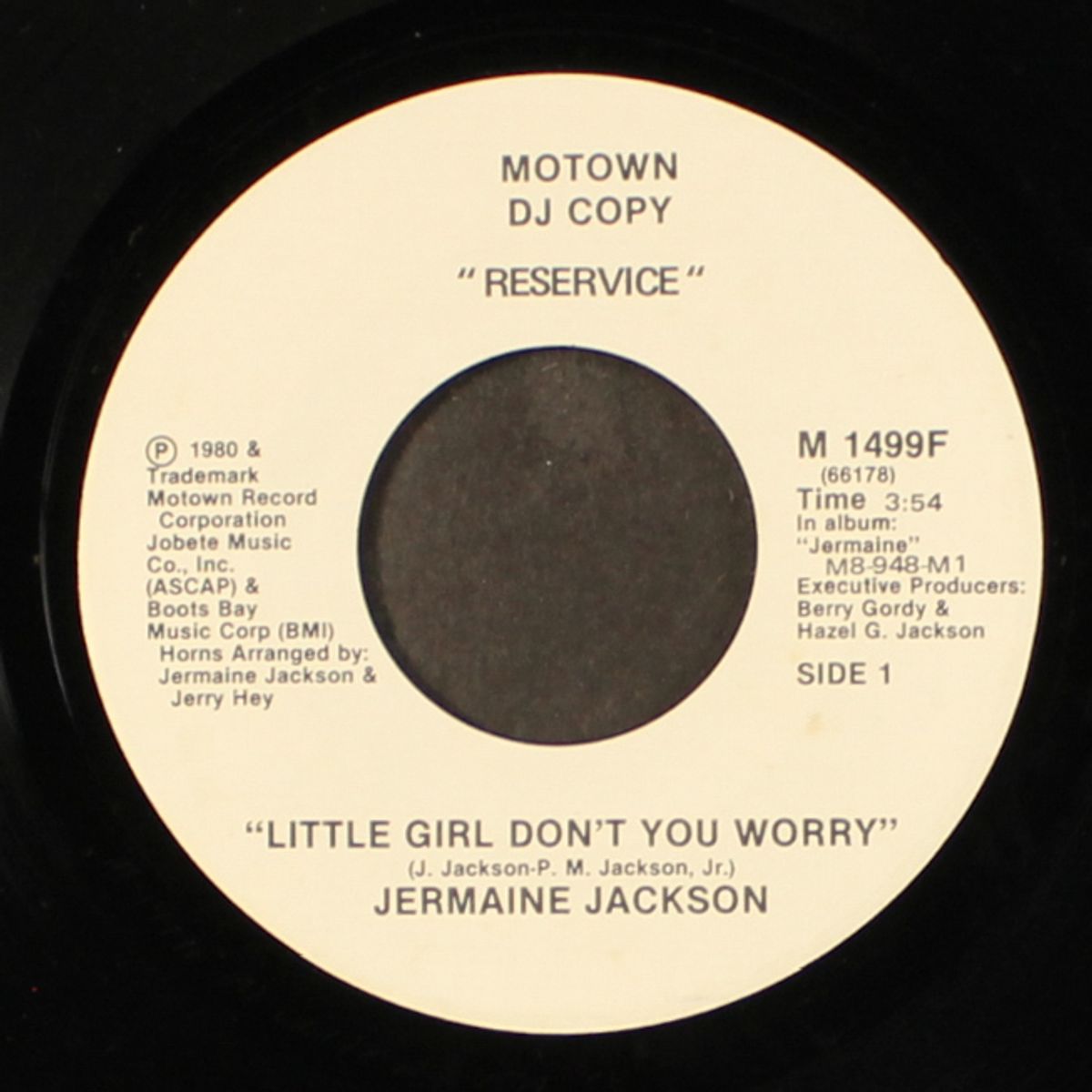 little girl don't you worry / same by JERMAINE JACKSON