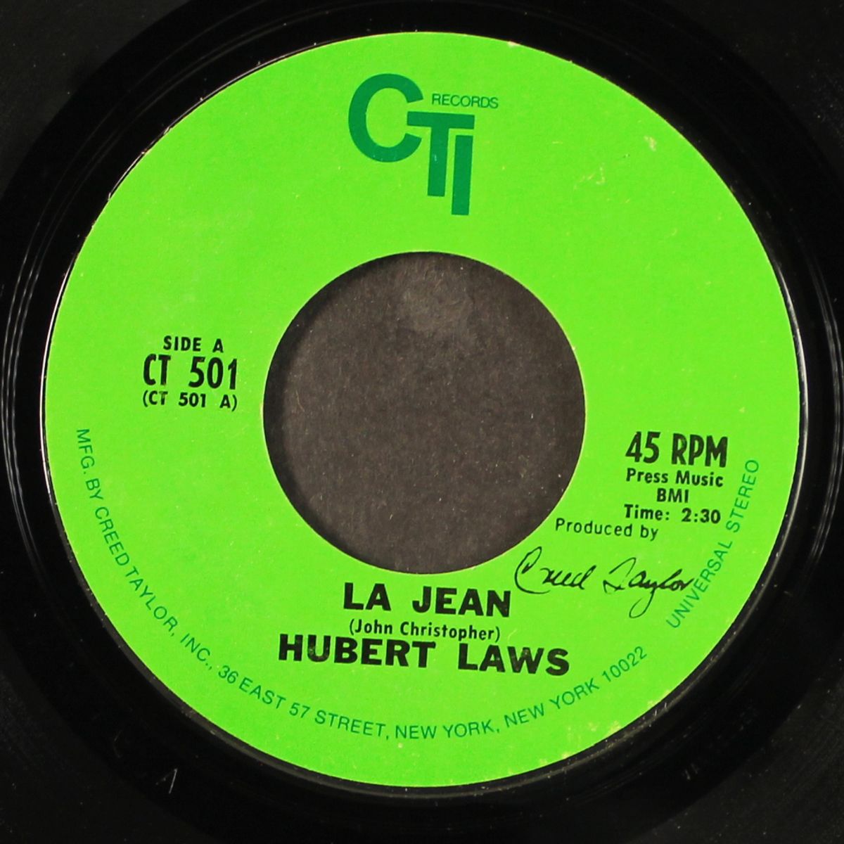 la jean / let it be by HUBERT LAWS