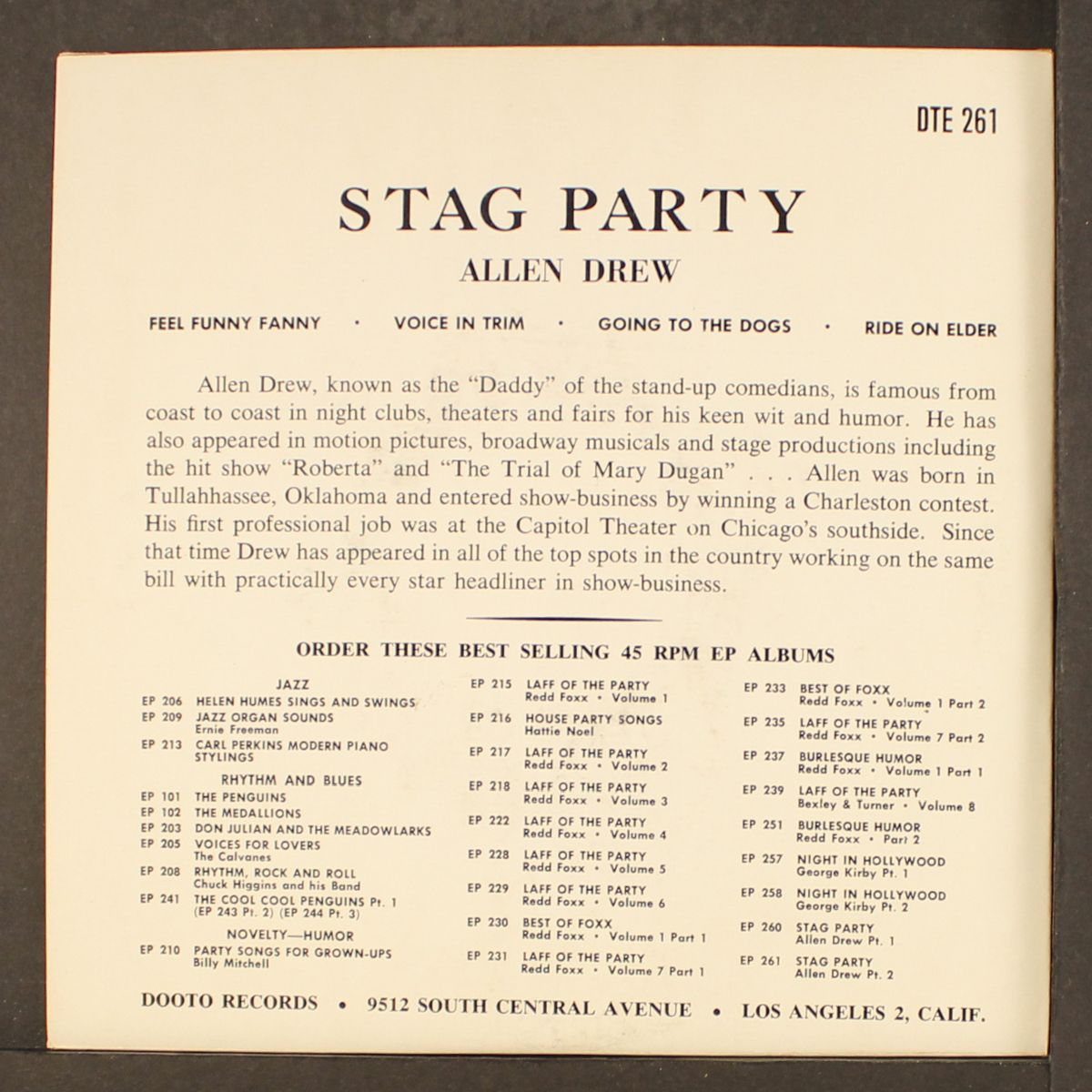 stag party, part 2 by ALLEN DREW