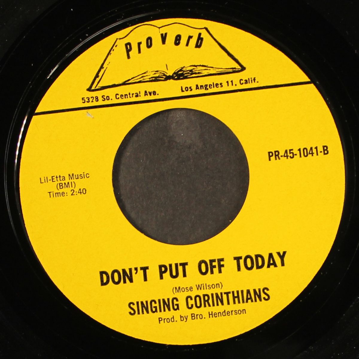 wandering child / don't put off today by SINGING CORINTHIANS