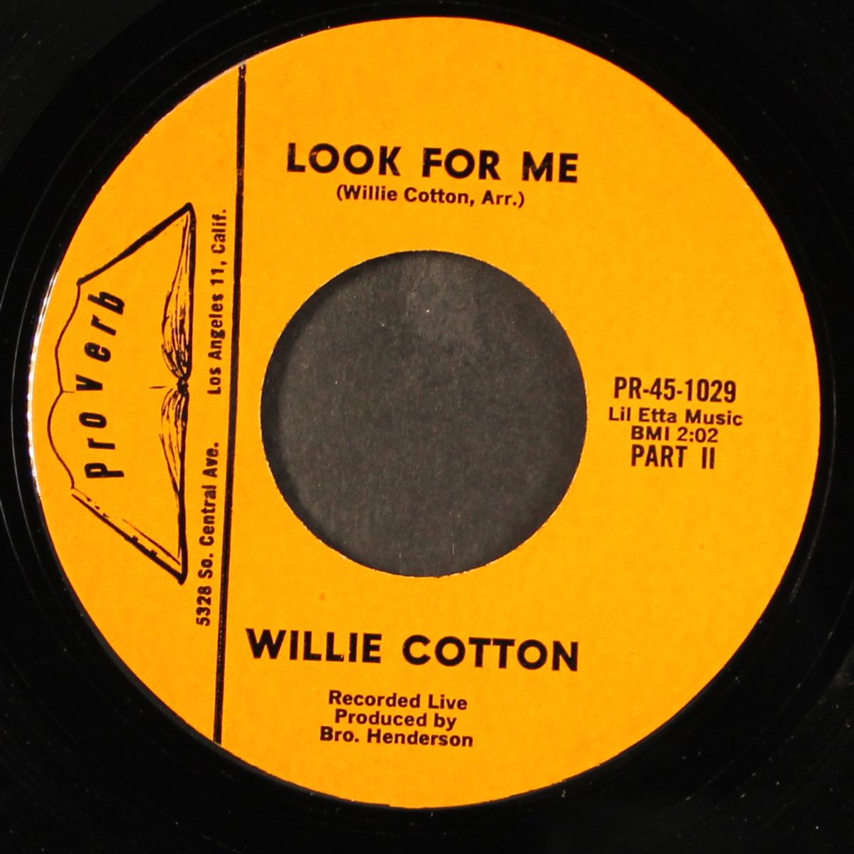 look for me by WILLIE COTTON
