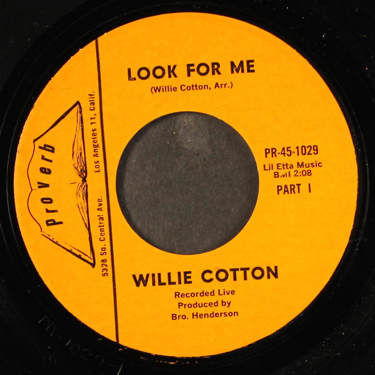 look for me by WILLIE COTTON