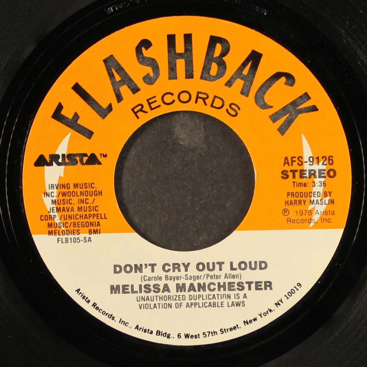 theme from ice castles / don't cry out loud by MELISSA MANCHESTER