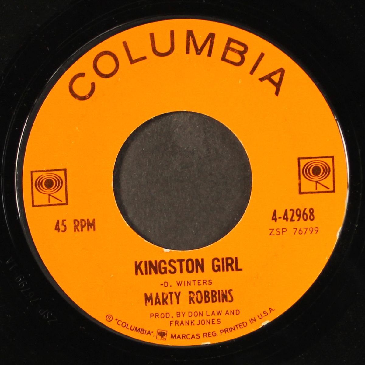 kingston girl / girl from spanish town by MARTY ROBBINS