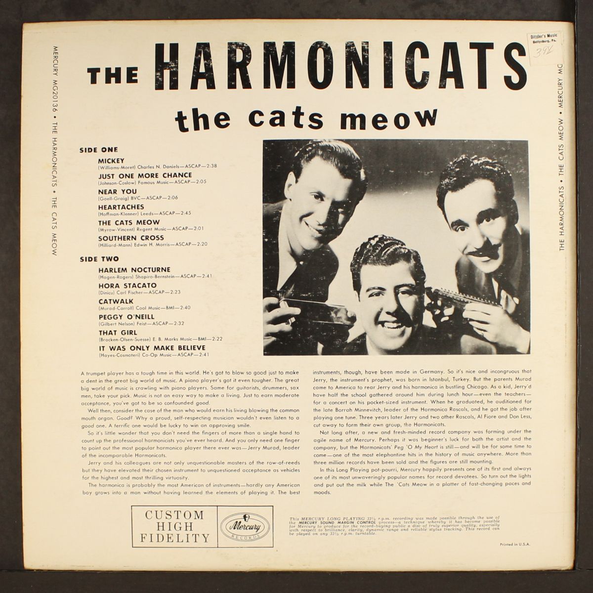 the cats meow by JERRY MURAD'S HARMONICATS