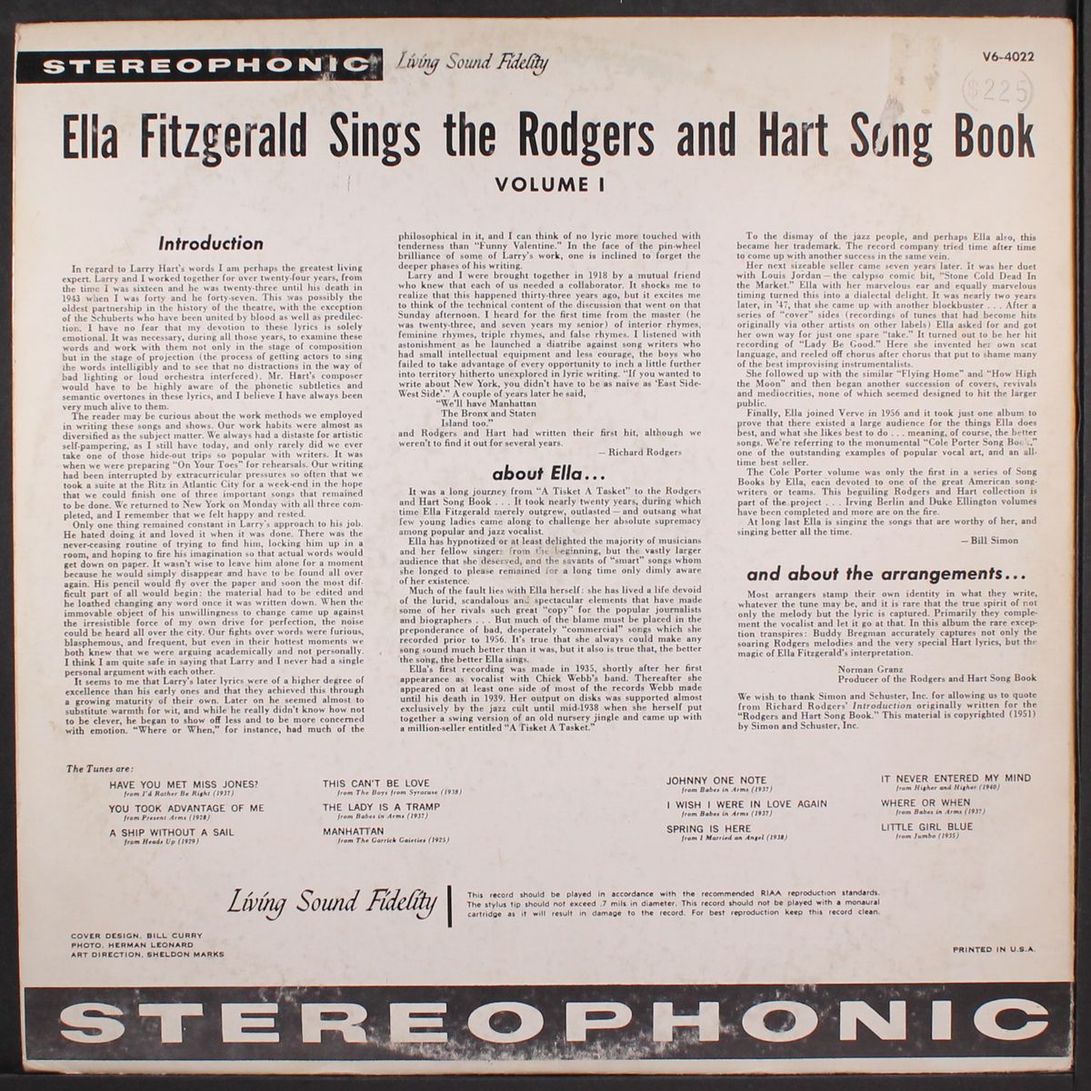 sings the rodgers and hart song book by ELLA FITZGERALD