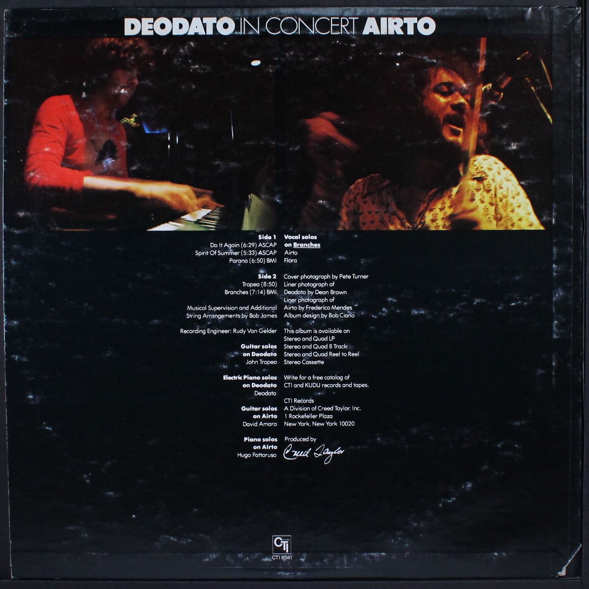 in concert by DEODATO / AIRTO