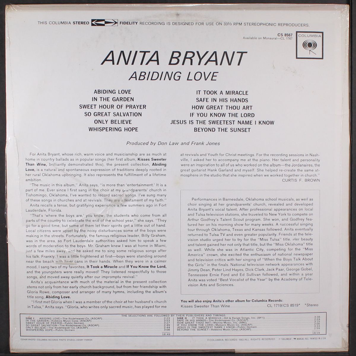 abiding love by ANITA BRYANT