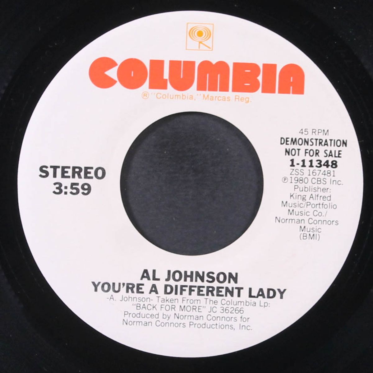 you're a different lady / same by AL JOHNSON