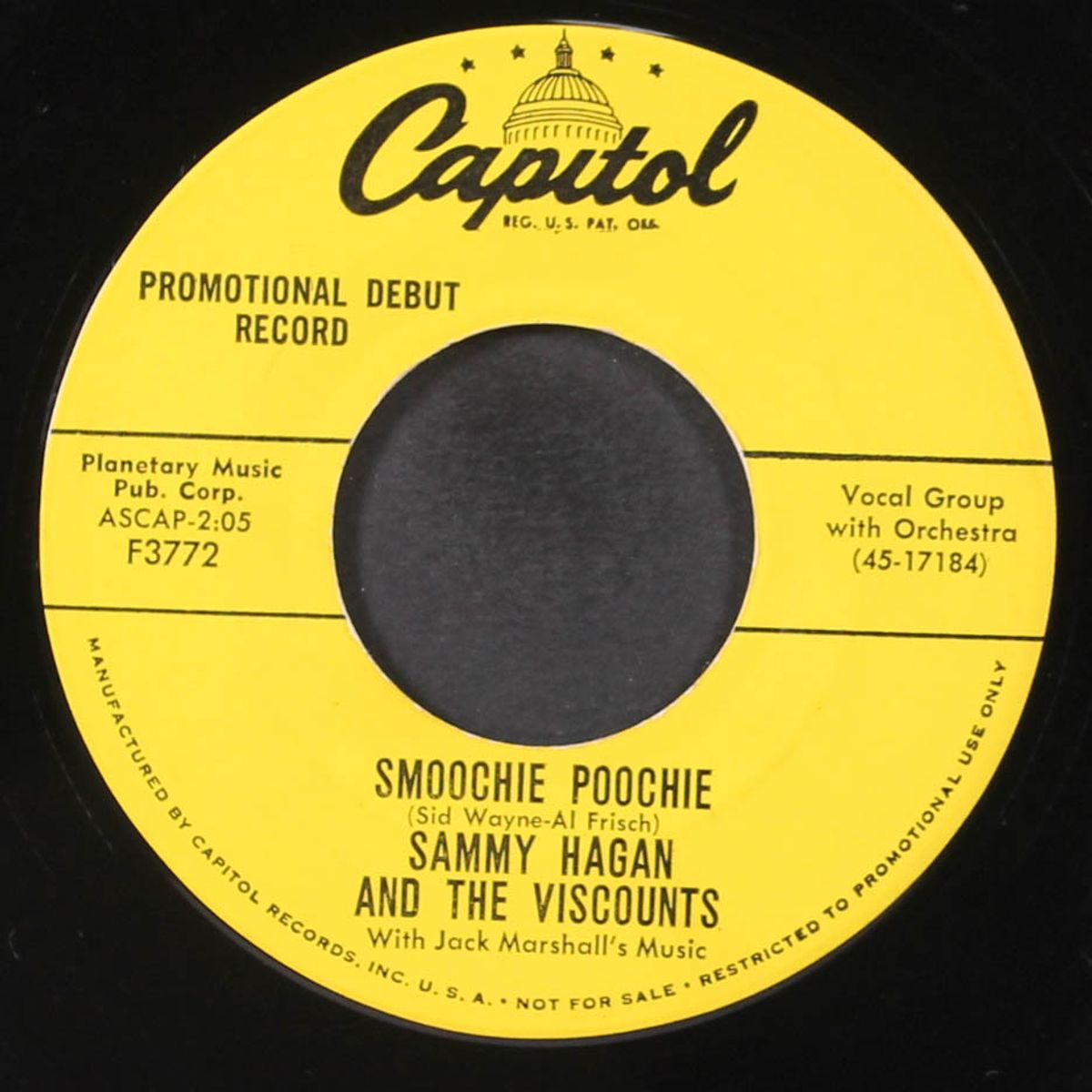 out of your heart / smoochie poochie by SAMMY HAGAN & VISCOUNTS
