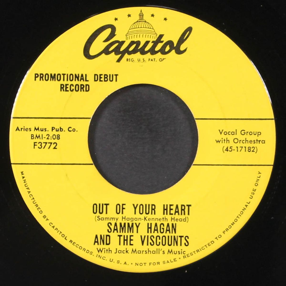 out of your heart / smoochie poochie by SAMMY HAGAN & VISCOUNTS
