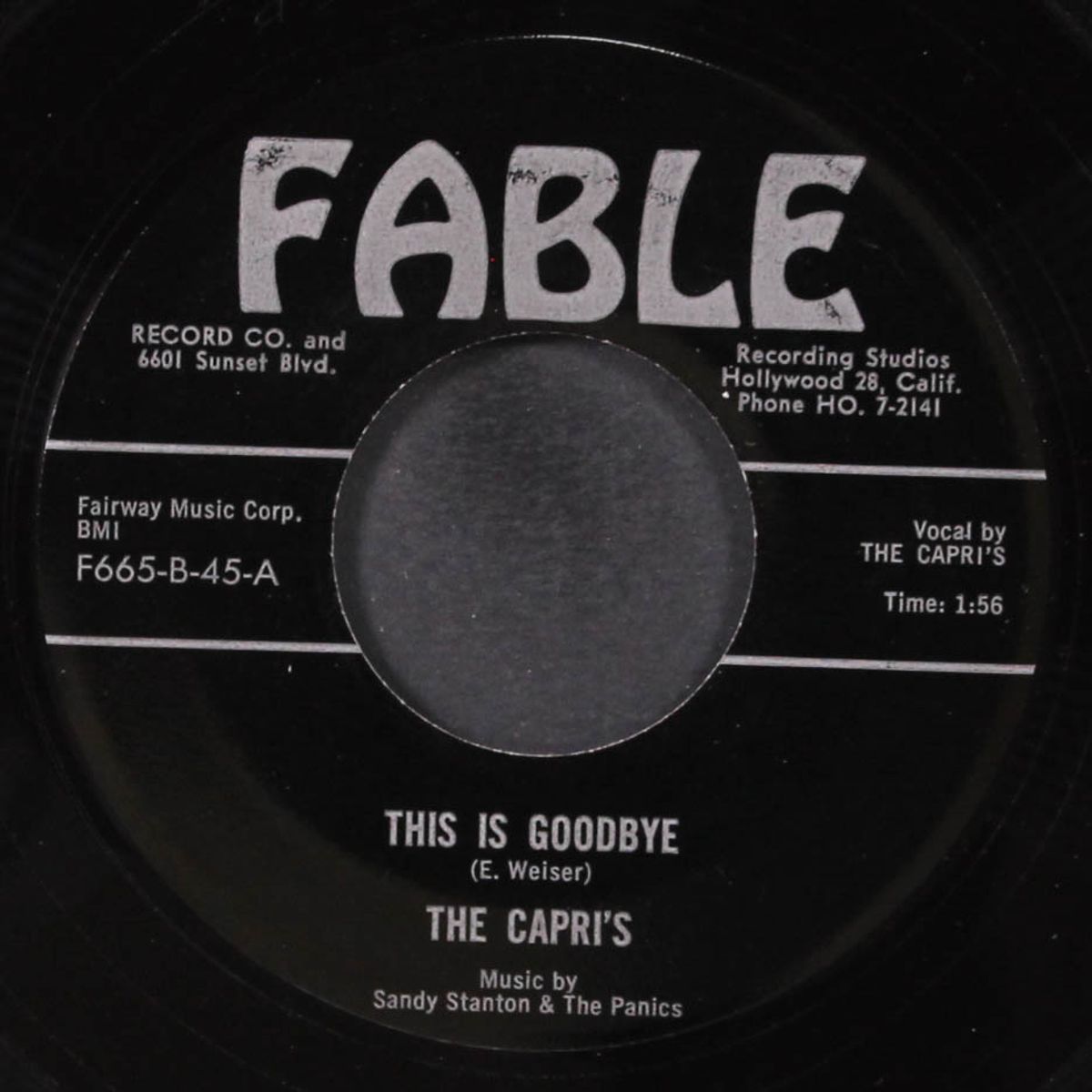 this is goodbye / can't get over you by CAPRI'S