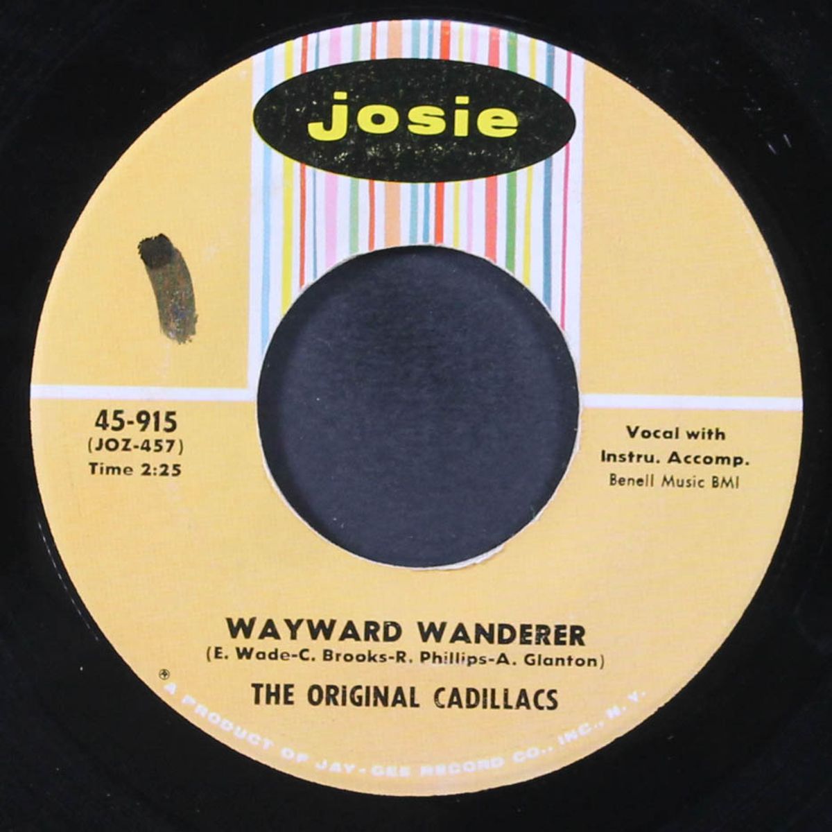 i'll never let you go / wayward wanderer by ORIGINAL CADILLACS