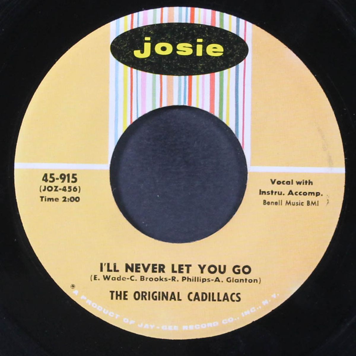 i'll never let you go / wayward wanderer by ORIGINAL CADILLACS