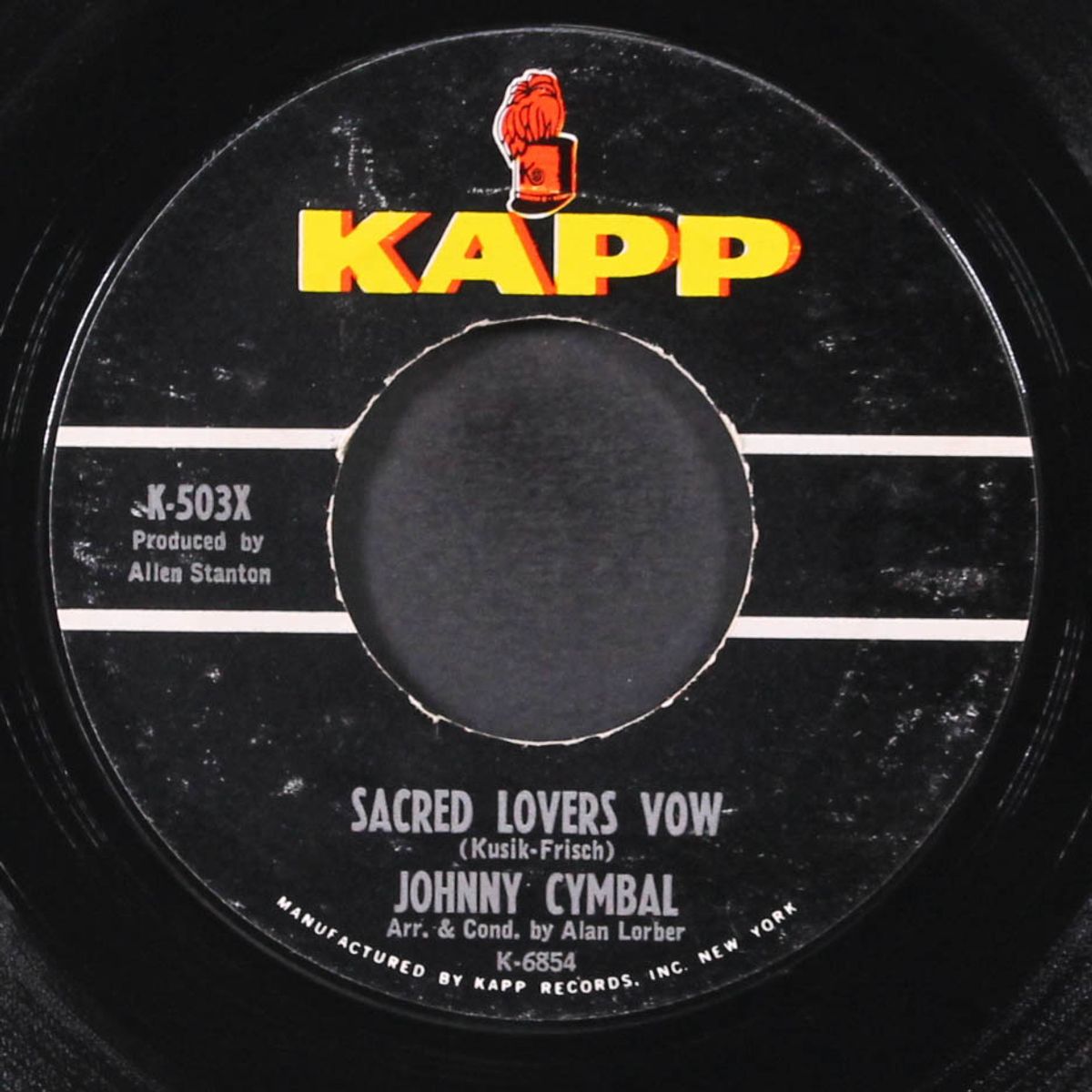 mr. bass man / sacred lovers vow by JOHNNY CYMBAL