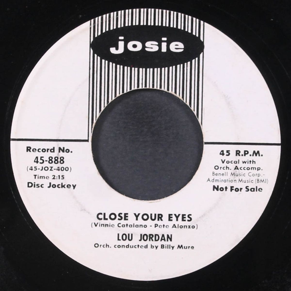 just to look at you / you made a fool out of me by LOU JORDAN