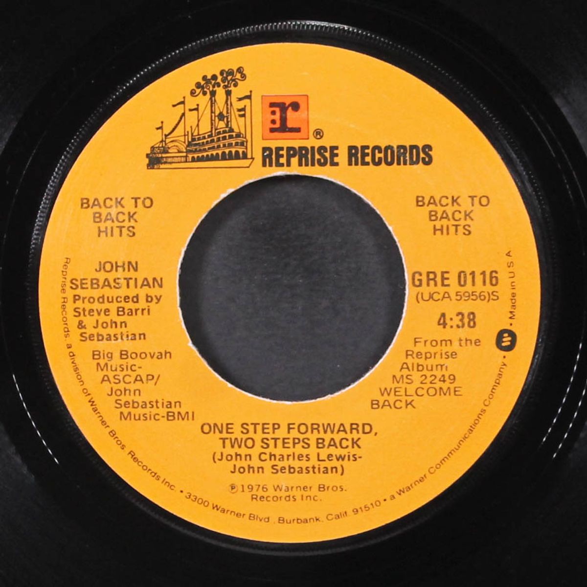 welcome back / one step forward, two steps back by JOHN SEBASTIAN