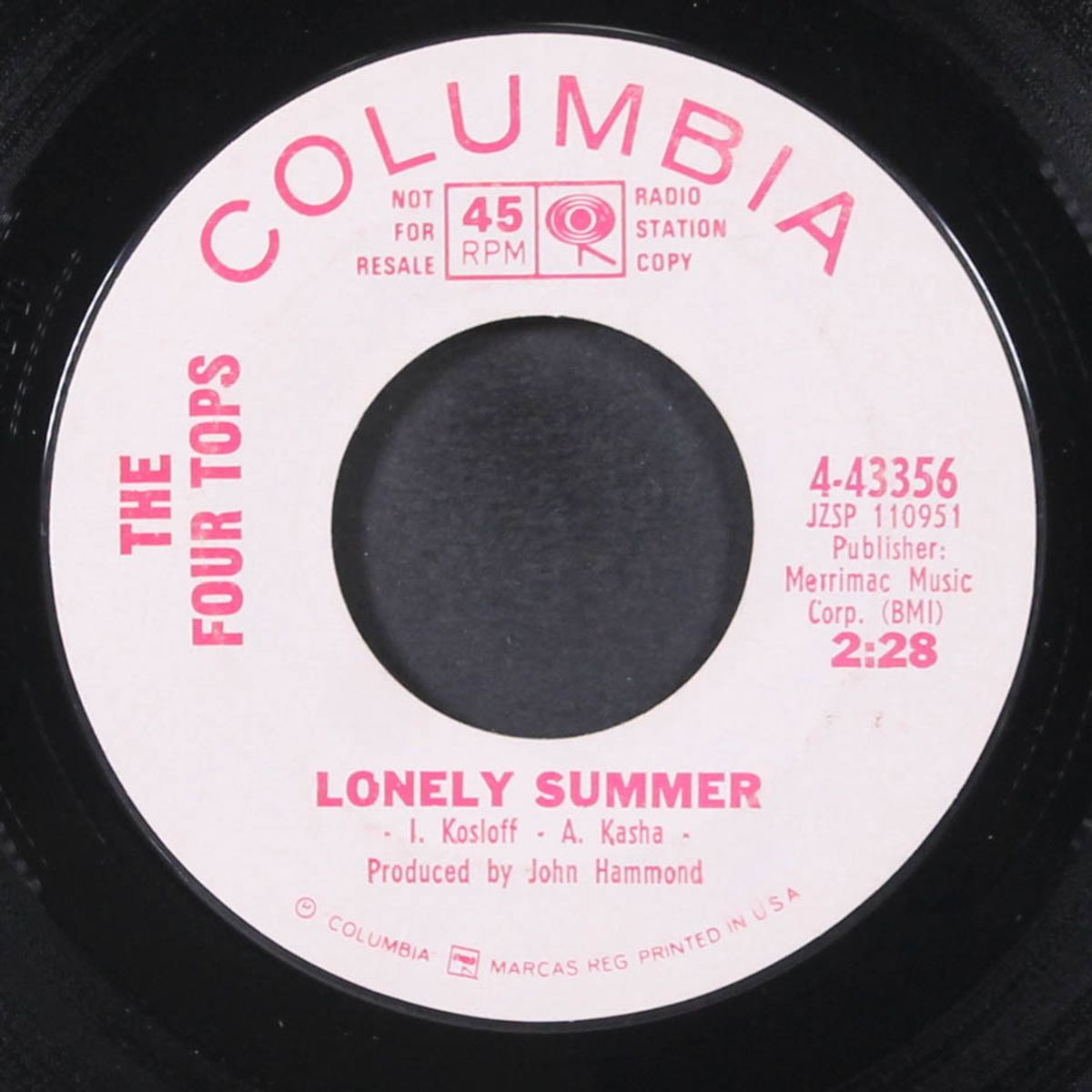 lonely summer / ain't that love by FOUR TOPS