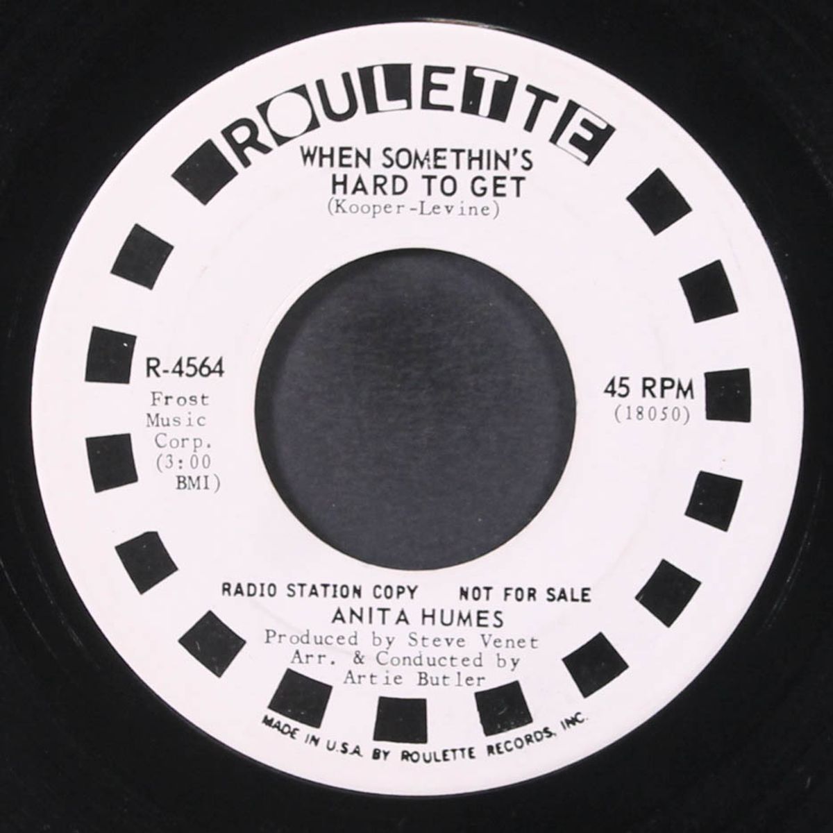 don't fight it baby / when somethin's hard to get by ANITA HUMES