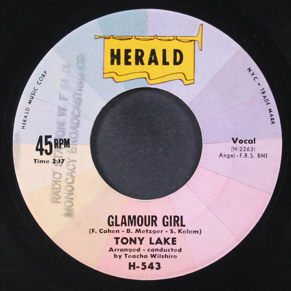 glamour girl / i declared my love by TONY LAKE
