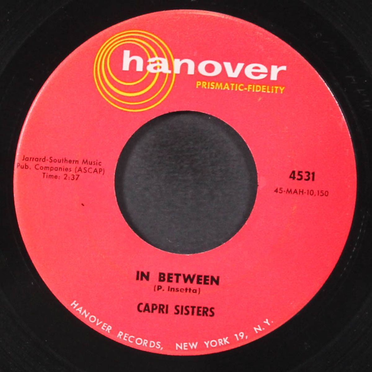 it's all over / in between by CAPRI SISTERS