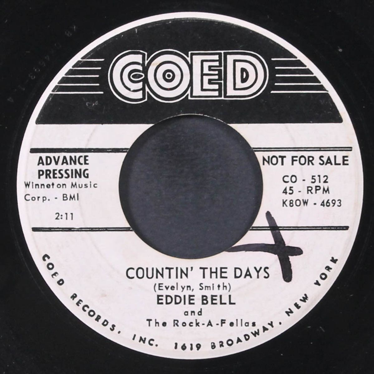 countin' the days / night party by EDDIE BELL & ROCK-A-FELLAS