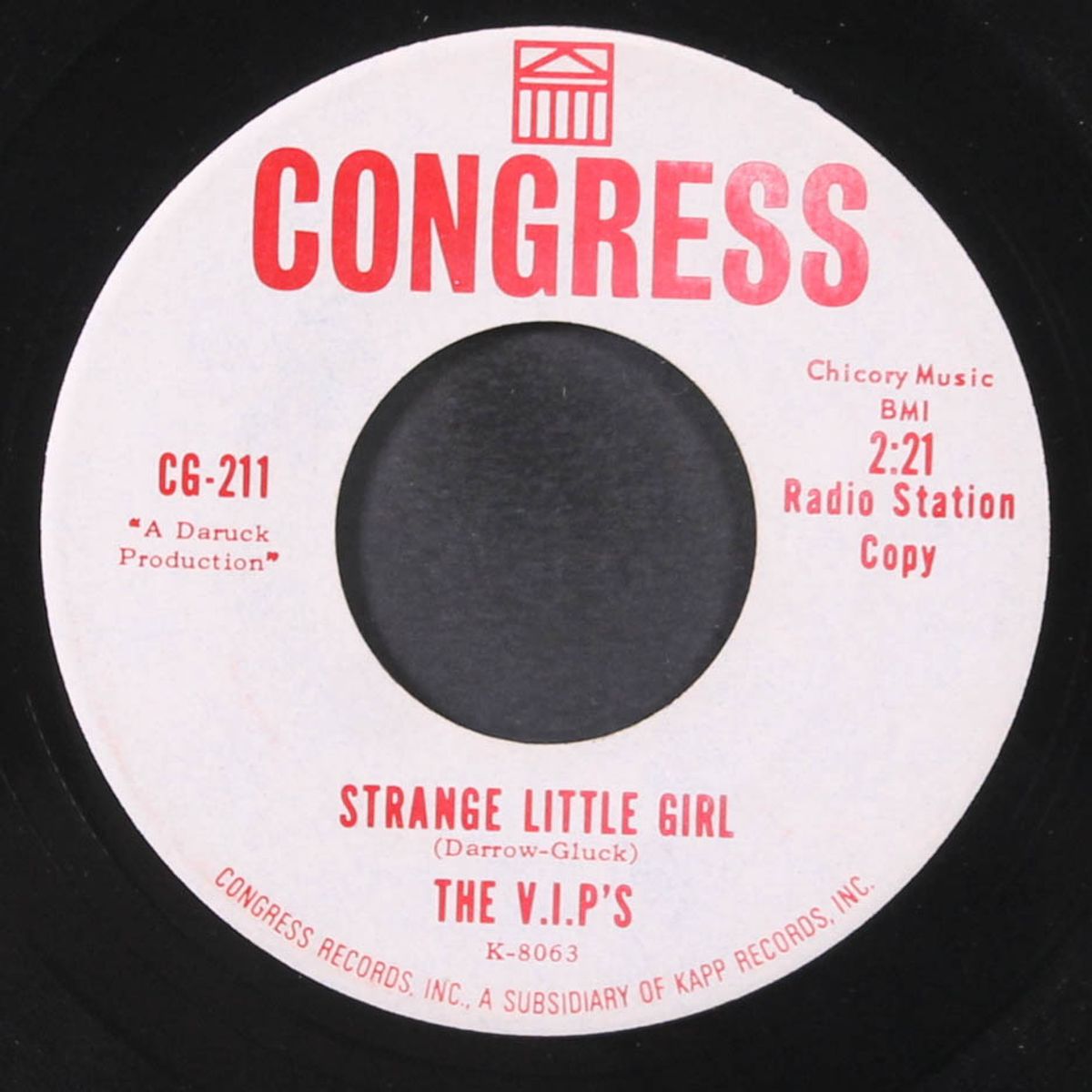 my girl cried / strange little girl by V.I.P'S