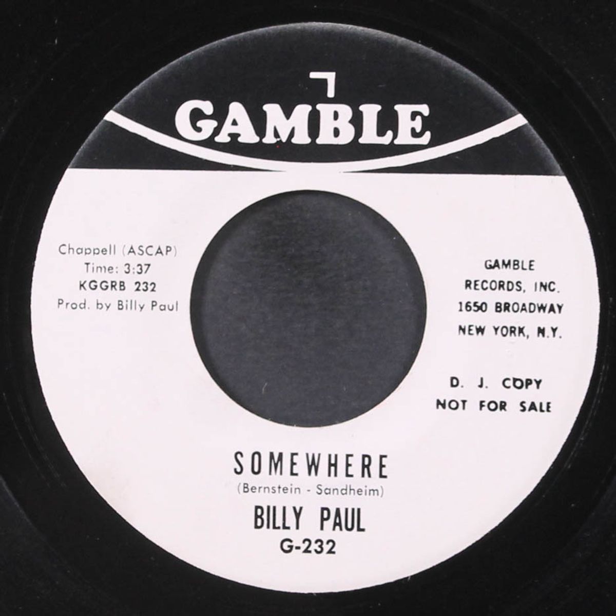 bluesette / somewhere by BILLY PAUL