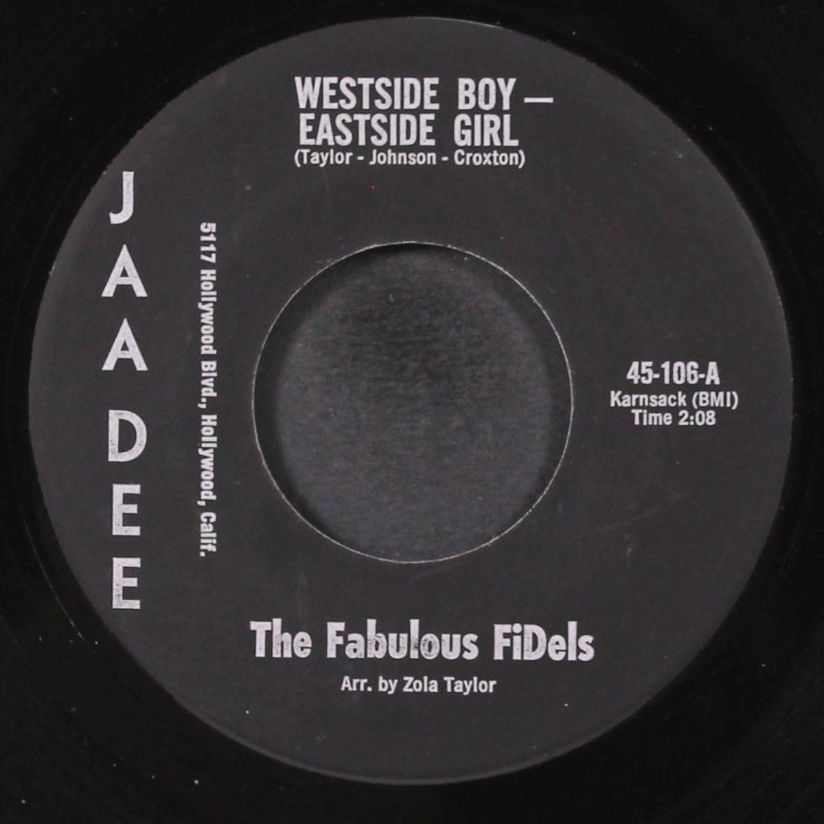 westside boy, eastside girl / soul street by FABULOUS FIDELS
