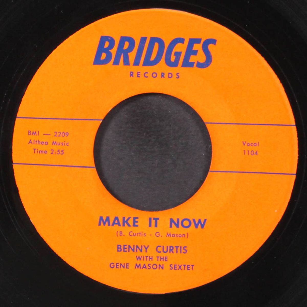 make it now / before you go by BENNY CURTIS