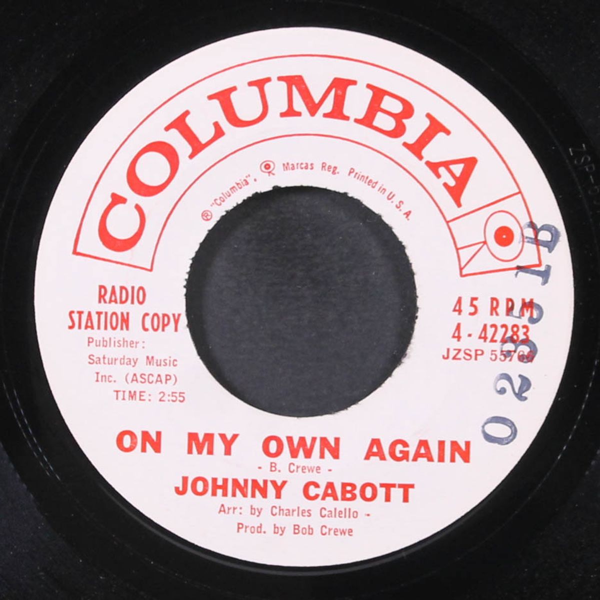 on my own again / night and day by JOHNNY CABOTT
