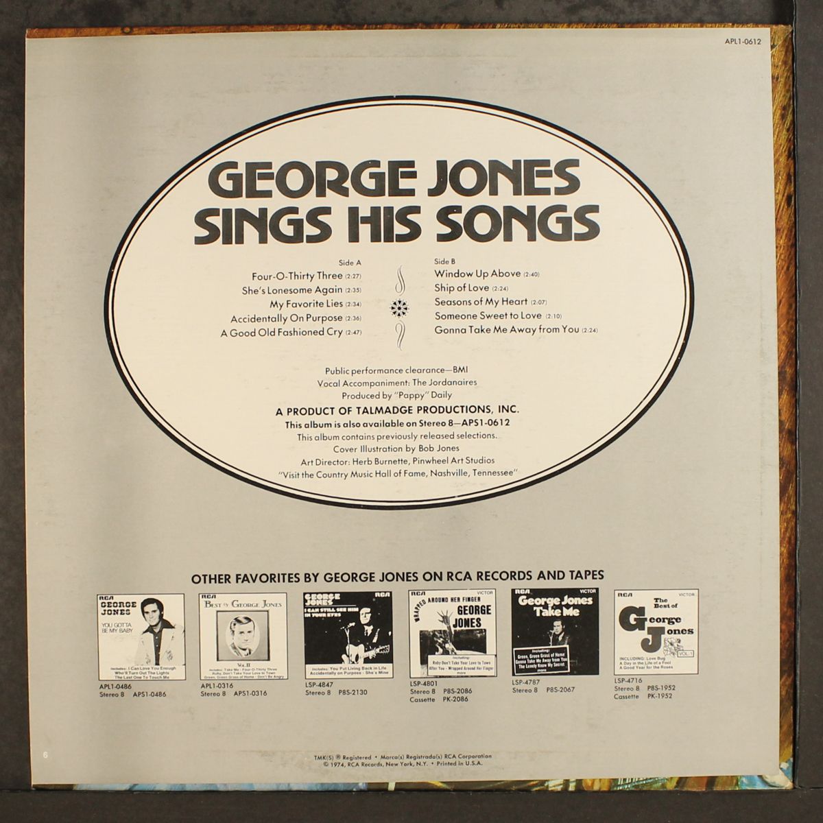 sings his songs by GEORGE JONES
