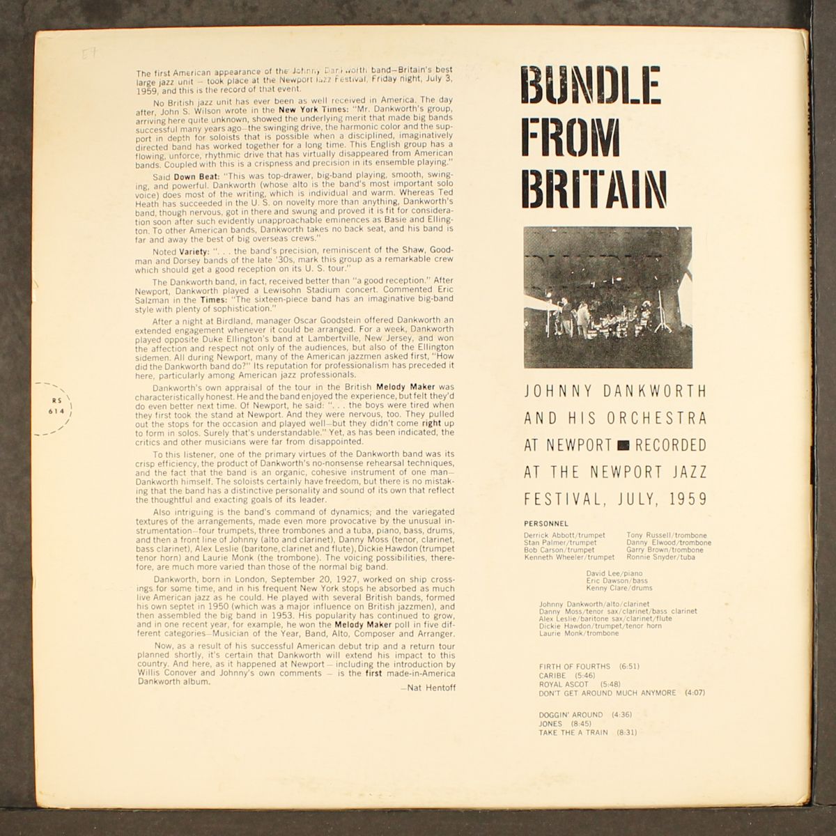 bundle from britain by JOHN DANKWORTH