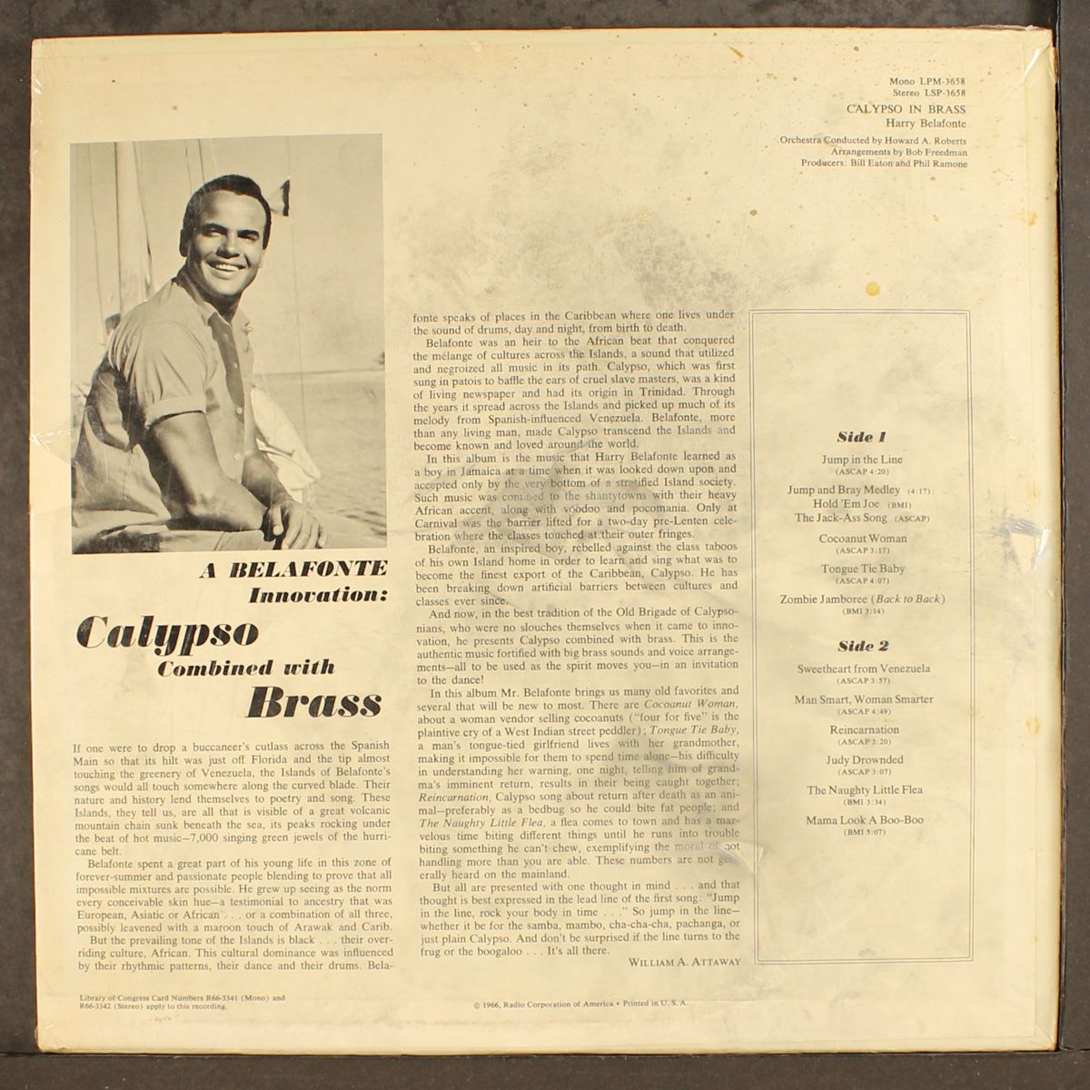 calypso in brass by HARRY BELAFONTE