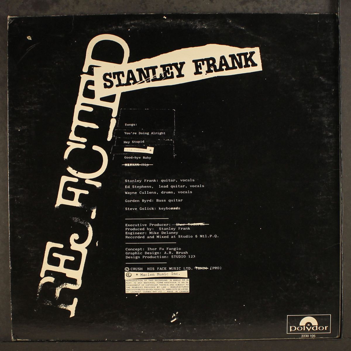 rejected by STANLEY FRANK