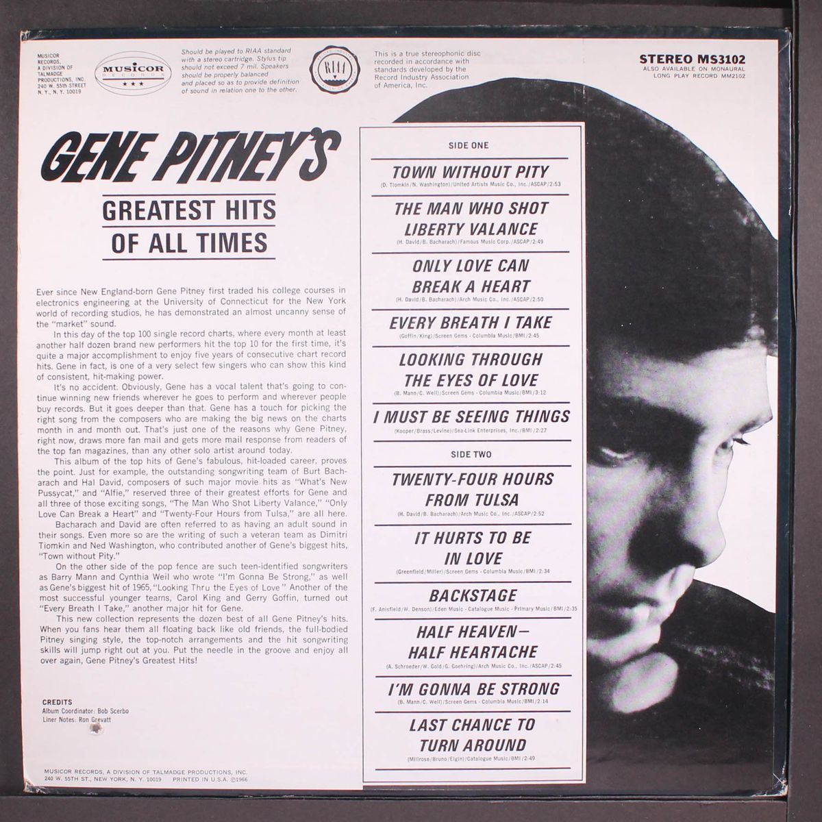 greatest hits of all time by GENE PITNEY