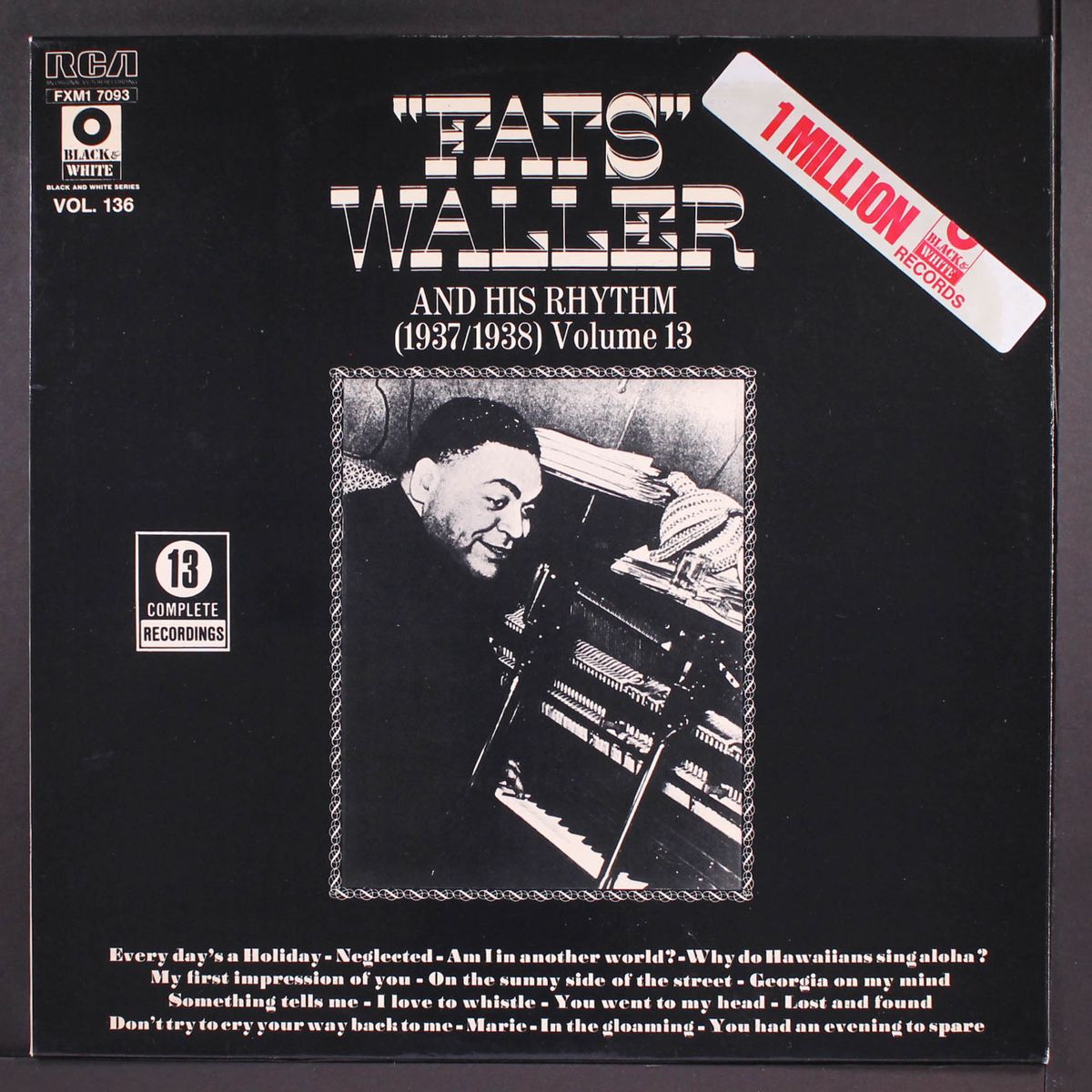 complete recordings, vol. 13 (1937-1938) by FATS WALLER
