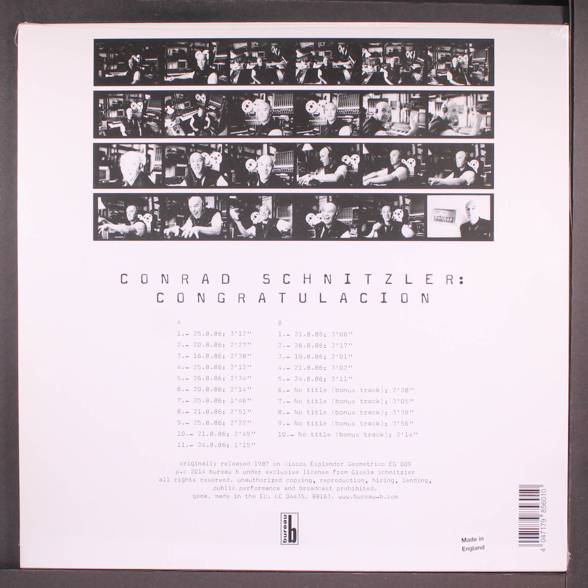 congratulacion by CONRAD SCHNITZLER