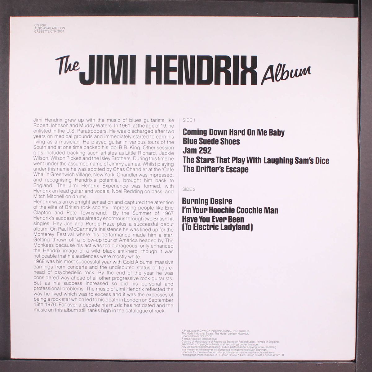 the jimi hendrix album by JIMI HENDRIX